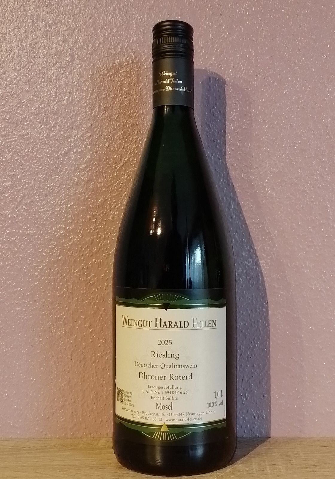<br>Artikel-Nr.: 626<br>1,0 Fl. 2025 Dhroner Roterd<br>Riesling Deutscher Qualitätswein<br>